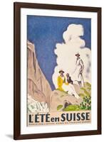 L'Ete En Suisse, Poster by the Swiss Office of Tourism, 1921-Emil Cardinaux-Framed Giclee Print