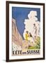 L'Ete En Suisse, Poster by the Swiss Office of Tourism, 1921-Emil Cardinaux-Framed Giclee Print