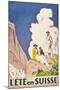 L'Ete En Suisse, Poster by the Swiss Office of Tourism, 1921-Emil Cardinaux-Mounted Giclee Print