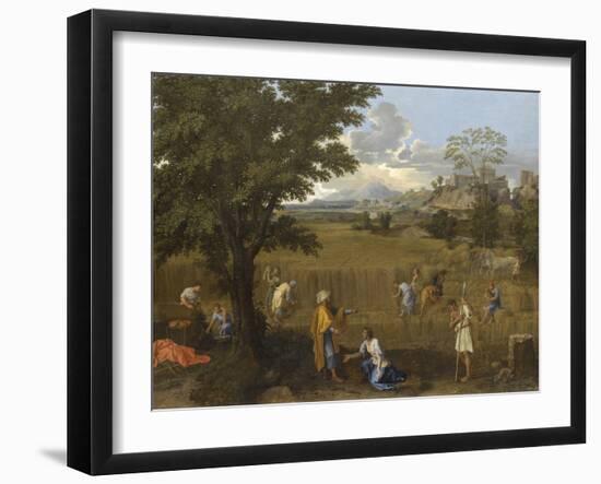 L'Eté ou Ruth et Booz-Nicolas Poussin-Framed Giclee Print