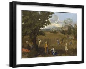 L'Eté ou Ruth et Booz-Nicolas Poussin-Framed Giclee Print