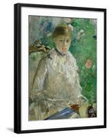 L'ete - summer, 1880 Oil on canvas, 676 x 61 cm.-Berthe Morisot-Framed Giclee Print