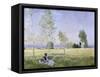 L'ete (Summer)-Claude Monet-Framed Stretched Canvas