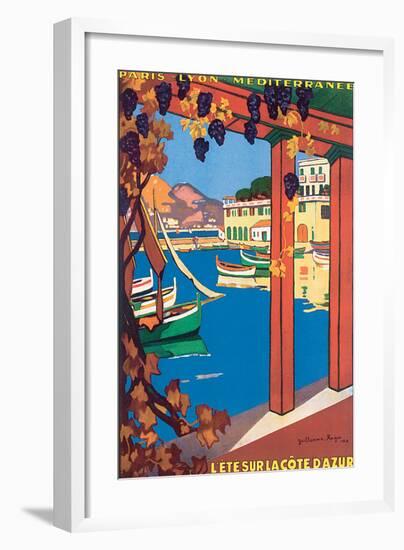 L'Ete Sur La Cote d'Azur-Guillaume Roger-Framed Art Print