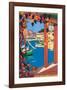 L'Ete Sur La Cote d'Azur-Guillaume Roger-Framed Art Print