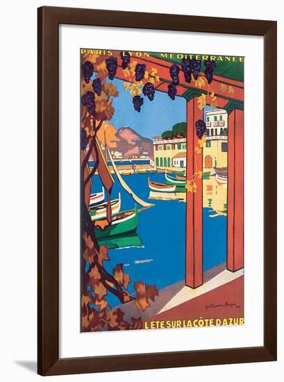 L'Ete Sur La Cote d'Azur-Guillaume Roger-Framed Art Print