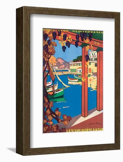 L'Ete Sur La Cote d'Azur-Guillaume Roger-Framed Art Print