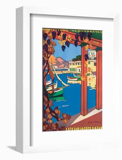 L'Ete Sur La Cote d'Azur-Guillaume Roger-Framed Art Print