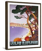 L'Ete Sur la Cote D'Azur-Roger Broders-Framed Giclee Print