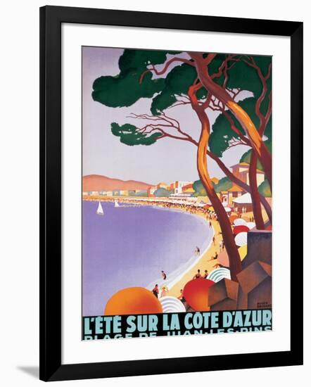 L'Ete sur la Cote d'azur-Roger Broders-Framed Art Print