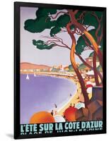 L'Ete sur la Cote d'azur-Roger Broders-Framed Art Print