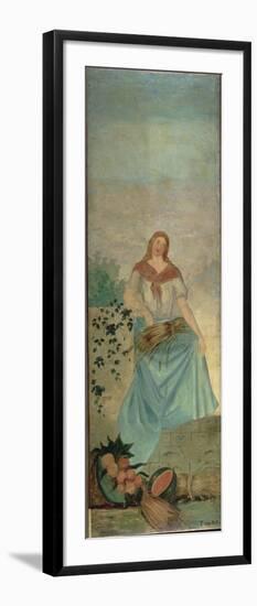 L'été-Paul Cézanne-Framed Giclee Print