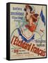 L'Etendard Francais Poster Bu Jules Cheret-null-Framed Stretched Canvas