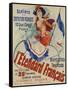 L'Etendard Francais Poster Bu Jules Cheret-null-Framed Stretched Canvas