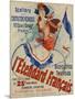 L'Etendard Francais Poster Bu Jules Cheret-null-Mounted Giclee Print