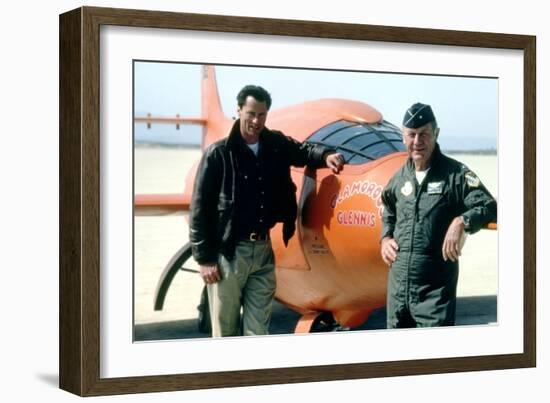 L'Etoffe des heros (The Right Stuff) by PhilipKaufman with Sam Shepard, 1983 (photo)-null-Framed Photo