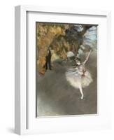 l'Etoile ou Danseuse sur scène-Edgar Degas-Framed Giclee Print