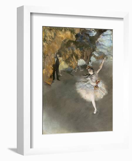 l'Etoile ou Danseuse sur scène-Edgar Degas-Framed Giclee Print