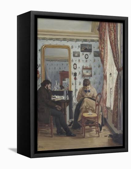 L'Etudiant-Francisco Oller-Framed Stretched Canvas