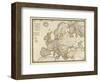 L'Europe sous l'Empire de Charlemagne, c.1826-Adrien Hubert Brue-Framed Art Print