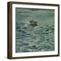 L'évasion de Rochefort,1880-1881.-Edouard Manet-Framed Giclee Print