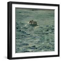 L'évasion de Rochefort,1880-1881.-Edouard Manet-Framed Giclee Print