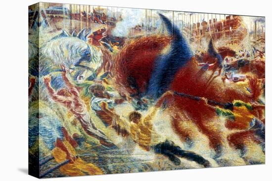 L'Eveil De La Cite (The City Awakes), 1910-Umberto Boccioni-Stretched Canvas