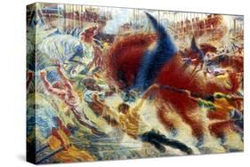 L'Eveil De La Cite (The City Awakes), 1910-Umberto Boccioni-Stretched Canvas