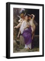 L'Eveil du Coeur-William Adolphe Bouguereau-Framed Art Print