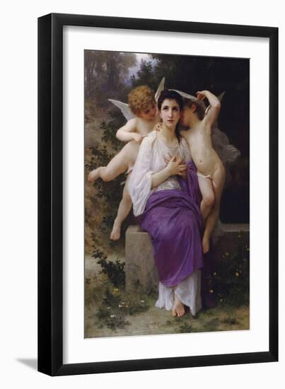 L'Eveil du Coeur-William Adolphe Bouguereau-Framed Art Print