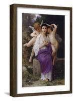 L'Eveil du Coeur-William Adolphe Bouguereau-Framed Art Print