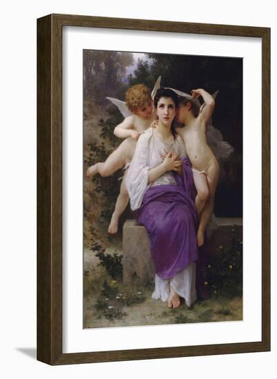 L'Eveil du Coeur-William Adolphe Bouguereau-Framed Art Print