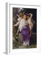 L'Eveil du Coeur-William Adolphe Bouguereau-Framed Art Print