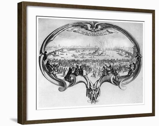 L'Eventail, 1619-Jacques Callot-Framed Giclee Print