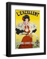 L'excellent, consommé de viande de bœuf-Georges Meunier-Framed Art Print