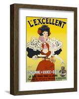 L'excellent, consommé de viande de bœuf-Georges Meunier-Framed Art Print