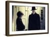 L' exorciste THE EXORCIST by William Friedkin with Ellen Burstyn and Max von Sydow, 1973 (photo)-null-Framed Photo