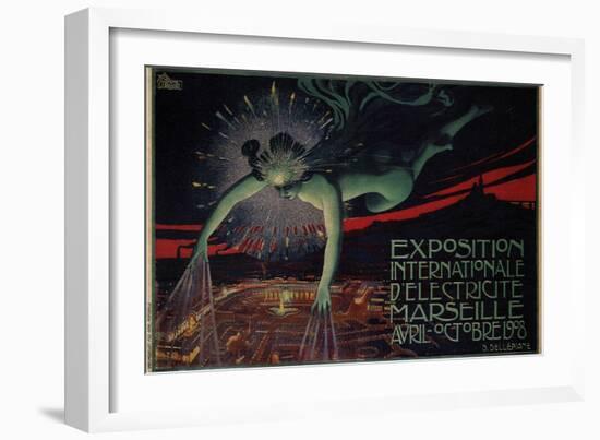 L'Exposition De L'electricite Marseille-David Paolo Dellepiane-Framed Art Print