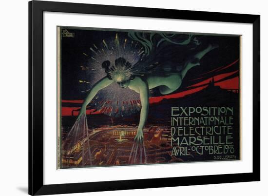 L'Exposition De L'electricite Marseille-David Paolo Dellepiane-Framed Premium Giclee Print