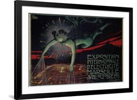 L'Exposition De L'electricite Marseille-David Paolo Dellepiane-Framed Premium Giclee Print