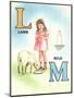 L for Lamb, M for Milk-null-Mounted Art Print