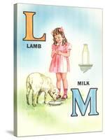 L for Lamb, M for Milk-null-Stretched Canvas