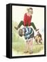 L For Leapfrog-Clive Uptton-Framed Stretched Canvas