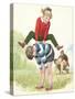 L For Leapfrog-Clive Uptton-Stretched Canvas