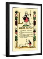 L for Little Bo-Peep-Tony Sarge-Framed Art Print