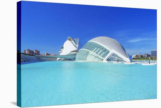 L'Hemisferic and Reina Sofia Arts Palace, City of Arts and Sciences, Valencia, Spain-Marco Simoni-Stretched Canvas