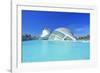 L'Hemisferic and Reina Sofia Arts Palace, City of Arts and Sciences, Valencia, Spain-Marco Simoni-Framed Photographic Print