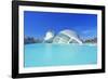 L'Hemisferic and Reina Sofia Arts Palace, City of Arts and Sciences, Valencia, Spain-Marco Simoni-Framed Photographic Print