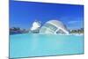 L'Hemisferic and Reina Sofia Arts Palace, City of Arts and Sciences, Valencia, Spain-Marco Simoni-Mounted Photographic Print