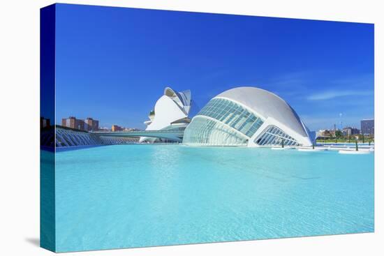 L'Hemisferic and Reina Sofia Arts Palace, City of Arts and Sciences, Valencia, Spain-Marco Simoni-Stretched Canvas